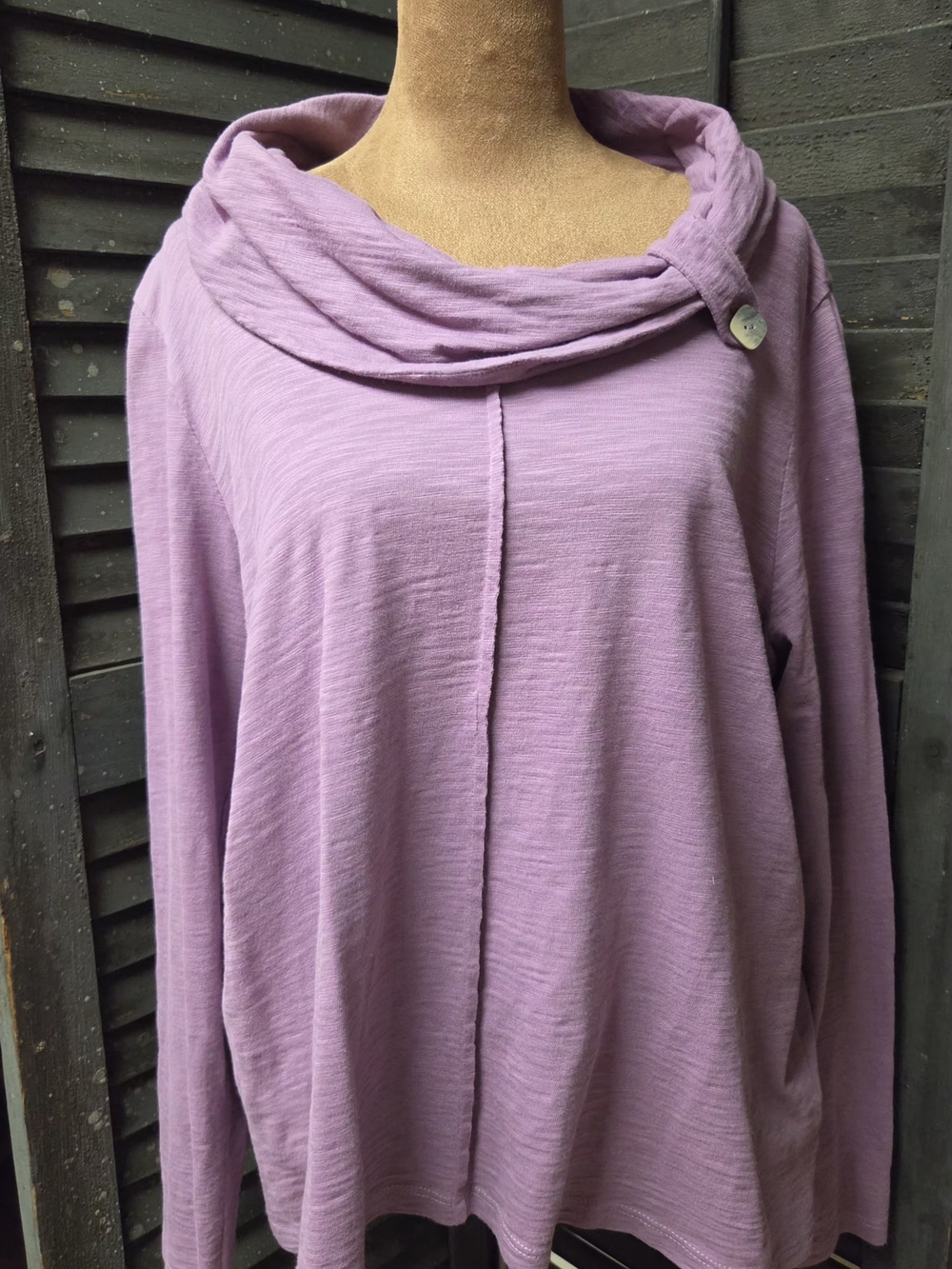 Habitat Lavender Cowl Neck Long Sleeve Top
